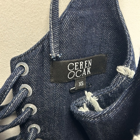 Ceren Ocak denim crop top - Picture 5 of 5